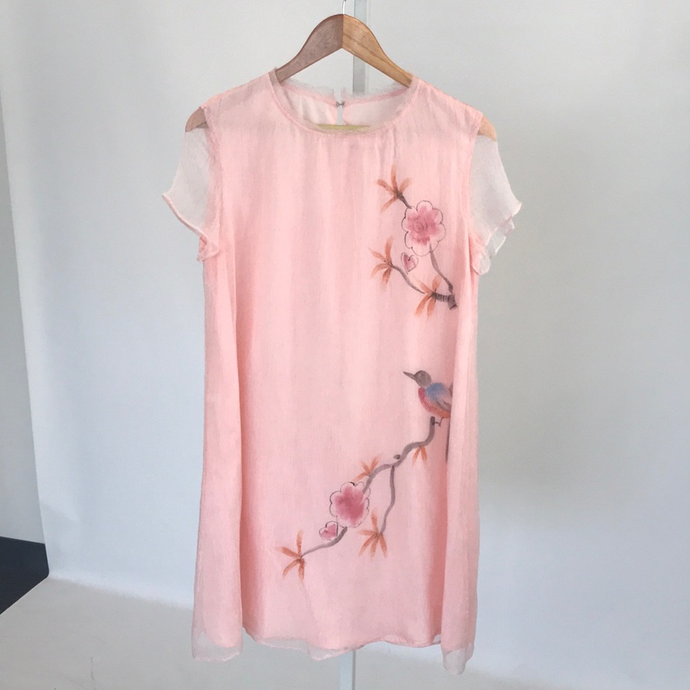 Silk shift dress